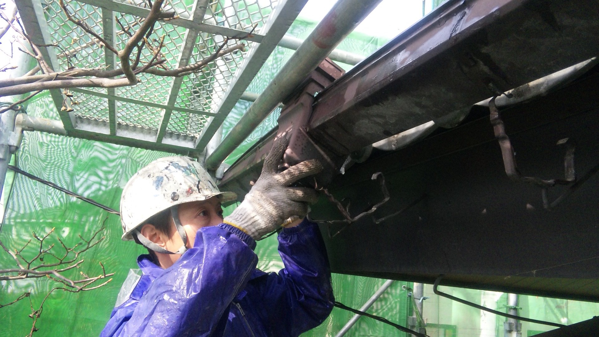 １高森 半澤邸 雨樋解体