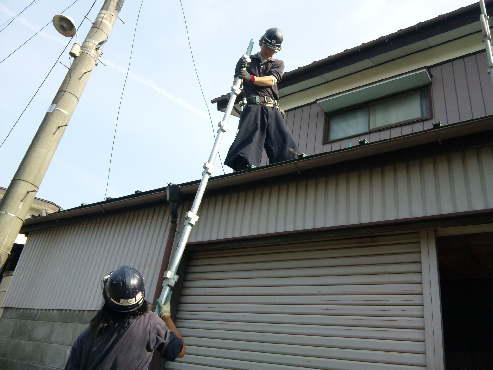 燕沢 齋藤さん 足場組立